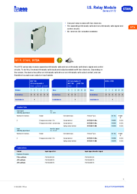 Thumbnail of document Data Sheet - 9172 Ex i relay modules
